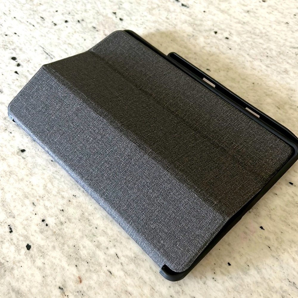 Dark Grey iPad Case Cover with a Apple Pencil Side Holder